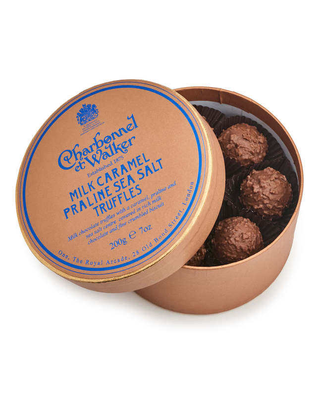 Milk Sea Salt Caramel Praline Truffles